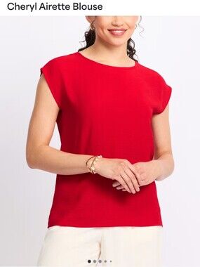 Montgomery Post Cheryl Airette Blouse- M